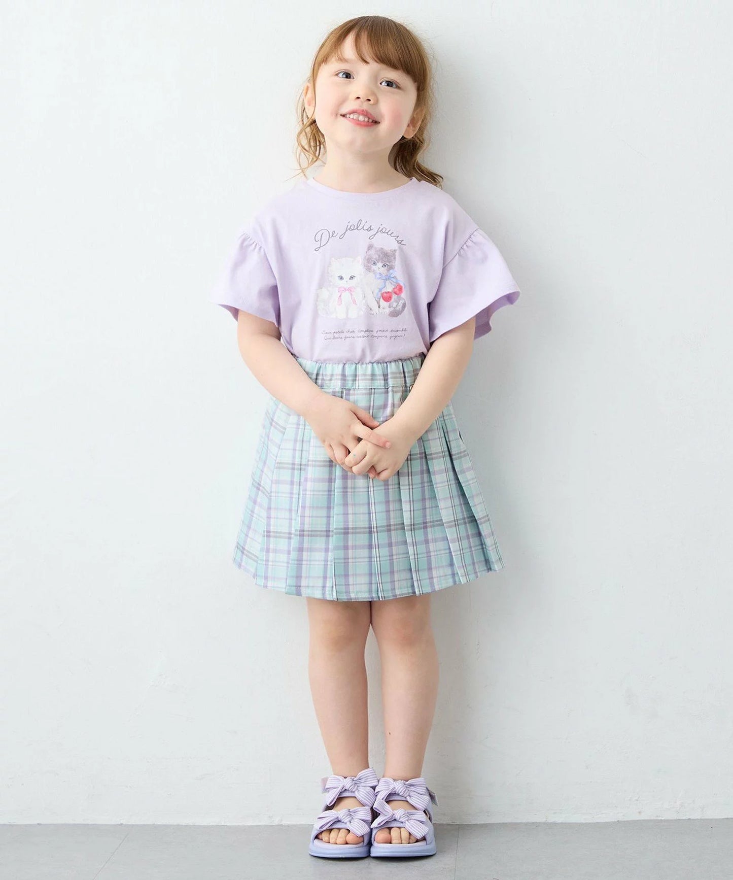 日本童裝 aF#a325 可愛動物印花上衣 90-150cm 女童款 夏季 TOPS