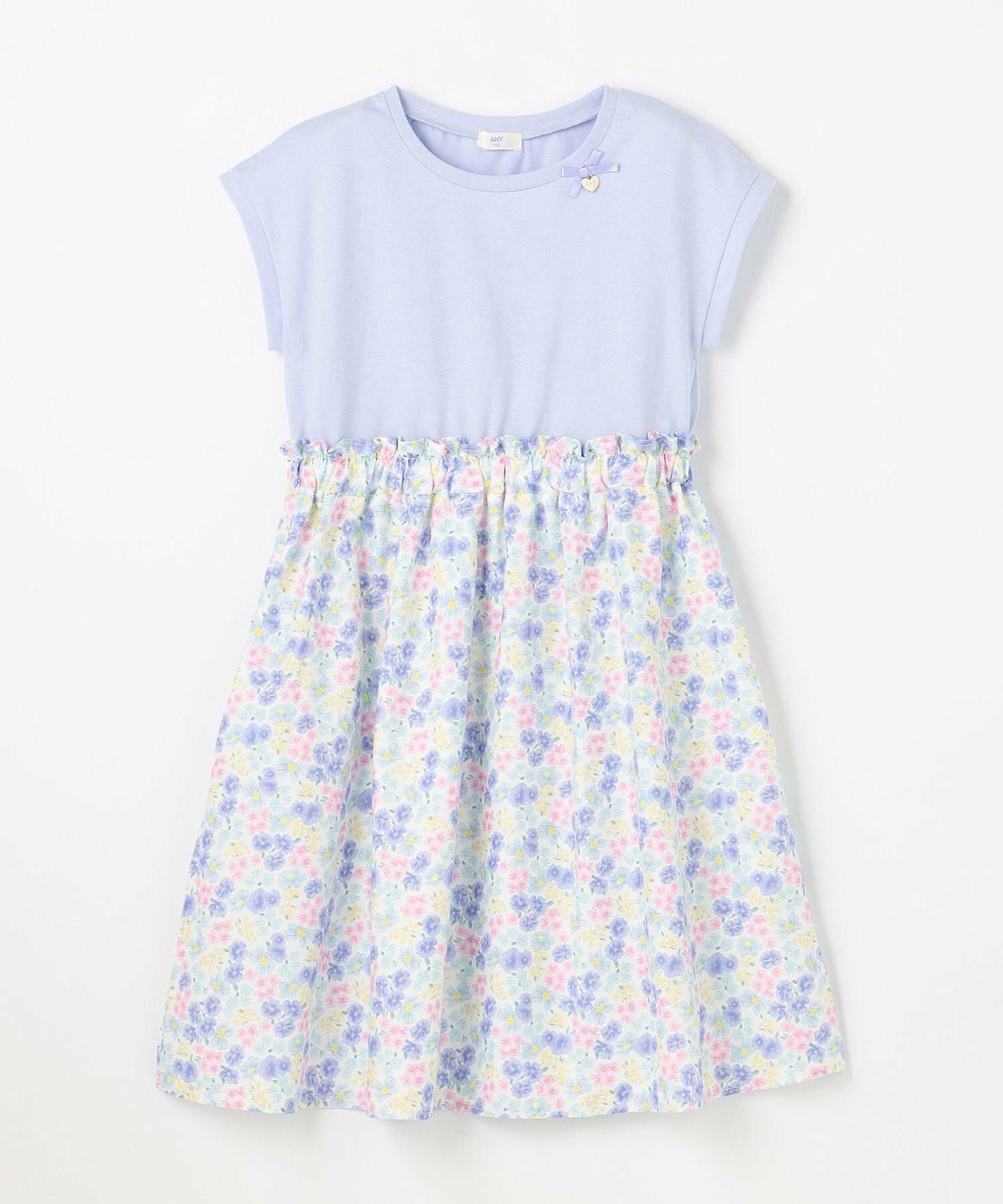 日本童裝 aF#a325 接觸冷感 拼接連身裙 90-150cm 女童款 夏季 DRESSES