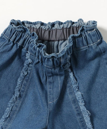 日本童裝 BE#AMS mini 流蘇牛仔短褲 90-150cm 女童款 夏季 PANTS