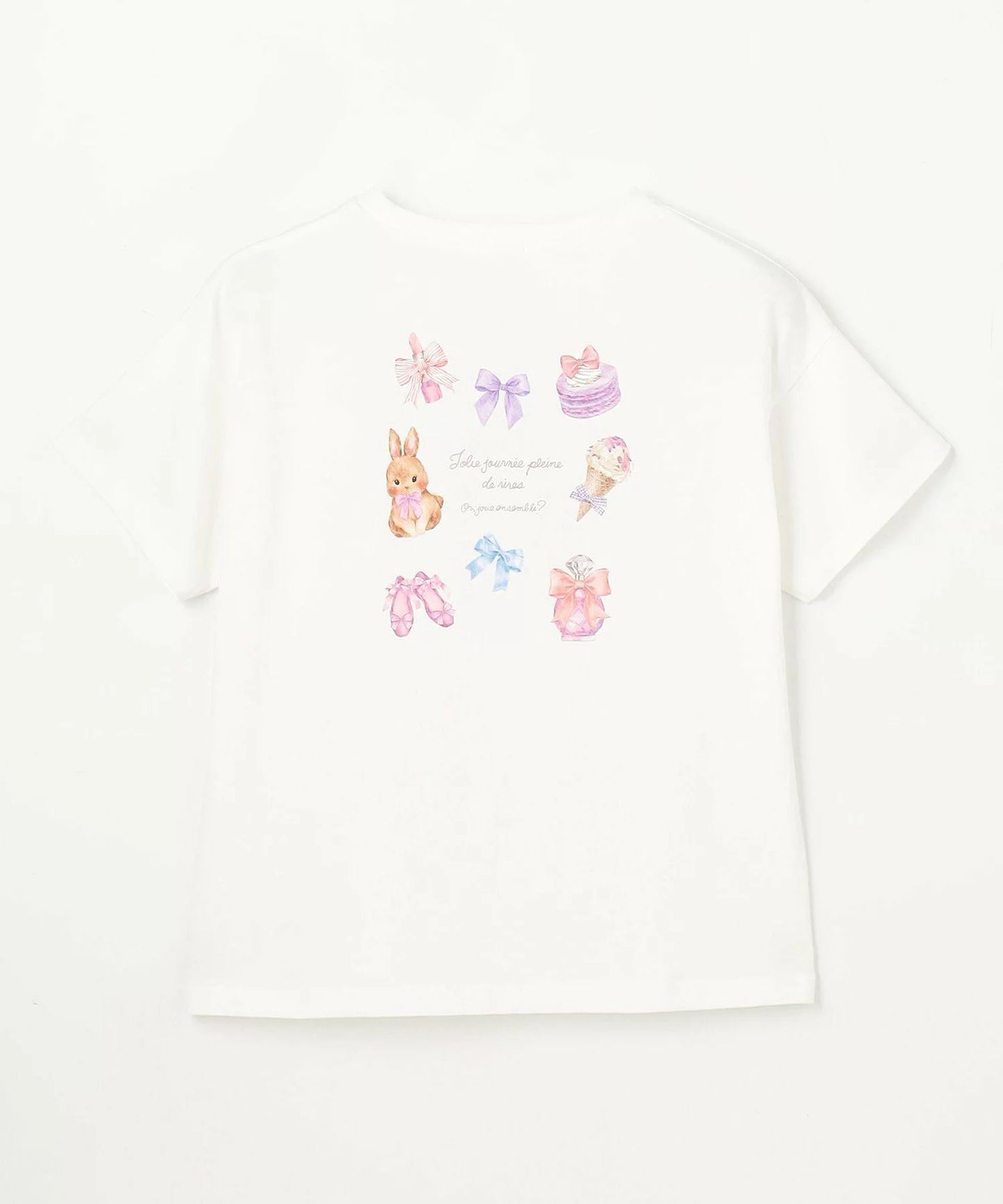 日本童裝 aF#a325 印花短袖上衣 90-150cm 女童款 夏季 TOPS