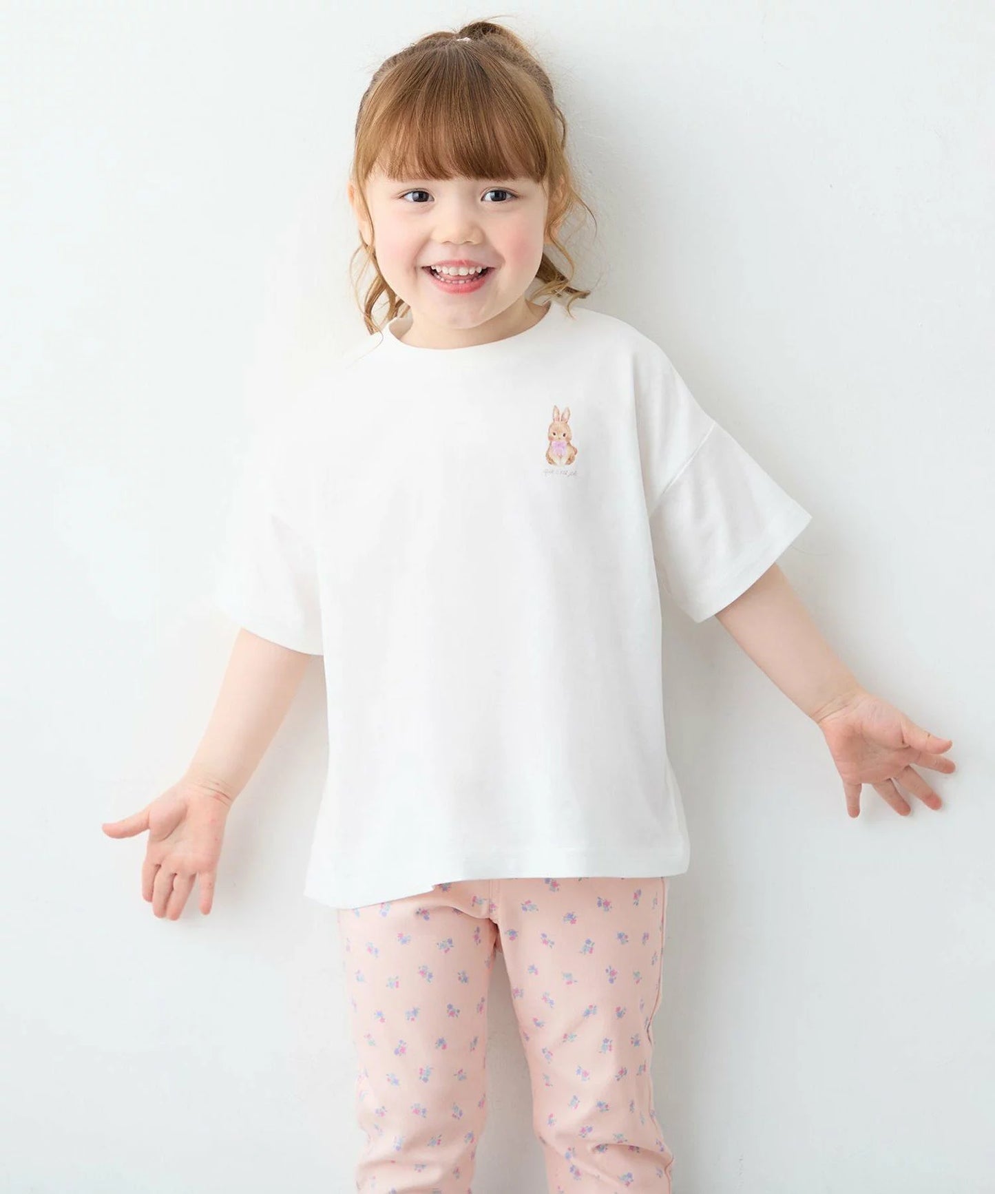 日本童裝 aF#a325 印花短袖上衣 90-150cm 女童款 夏季 TOPS