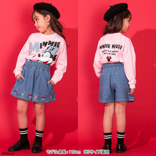 Japanese BDL x Disney Denim Culottes 80-130cm Girls Spring/Summer PANTS 