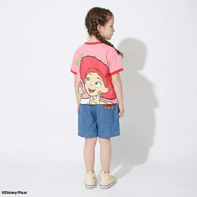 Japanese BDL x Disney parent-child print tops (80-150cm) for boys and girls (summer TOPS) 