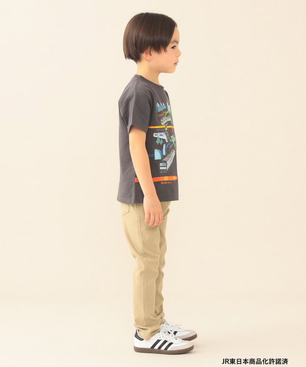 日本童裝 BE#AMS mini JR 在来線 印花上衣 90-140cm 男童款 夏季 鐵路系列 TOPS【日本預訂：2026年06月下旬】