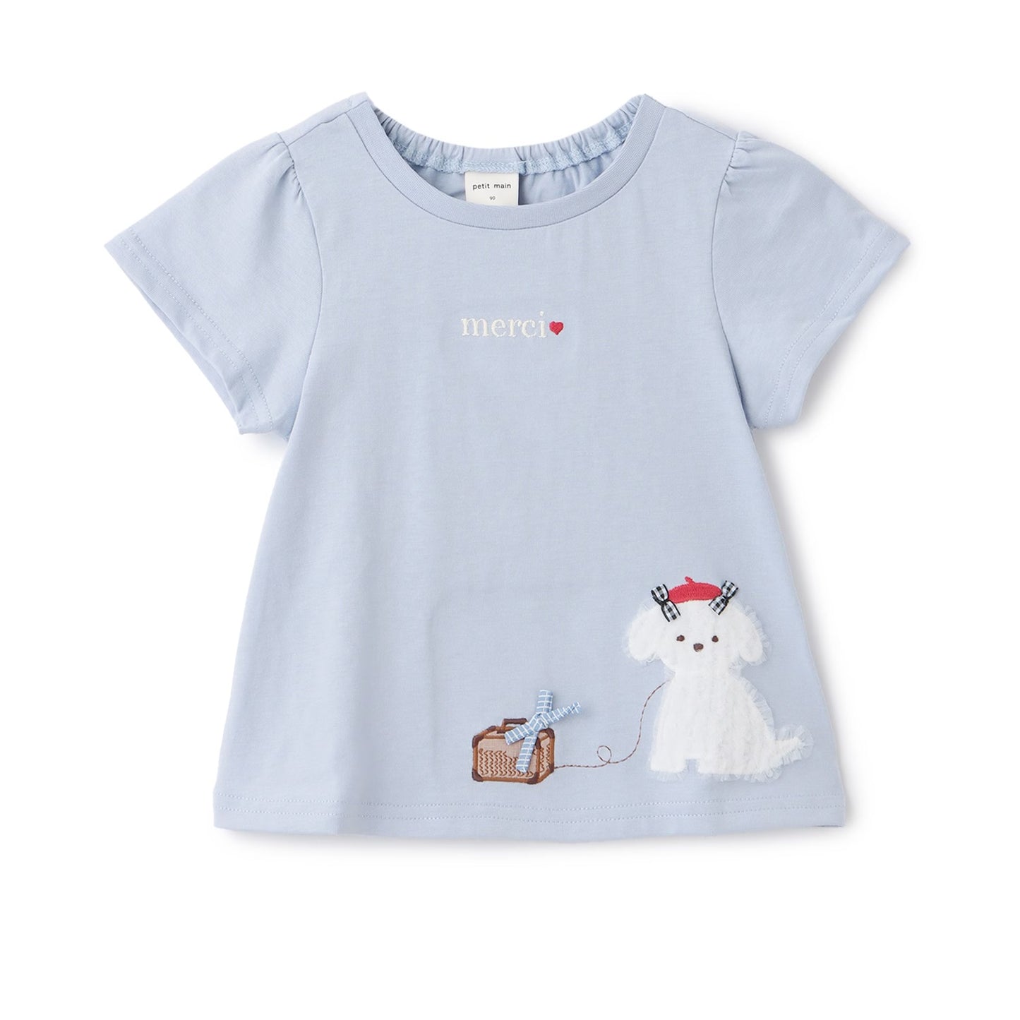 日本童裝 pe#main 貼花圖案上衣 80-130cm 女童款 夏季 TOPS