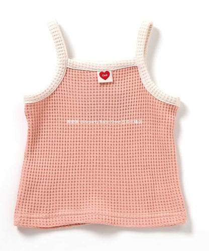 Japanese children's clothing BREEZE waffle camisole top 80-140cm girls summer TOPS 