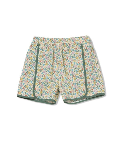 日本童裝 BE#AMS mini 水陸兩用 防水系列 碎花沙灘褲 90-140cm 女童款 PANTS 夏季 夏日玩水泳衣特輯