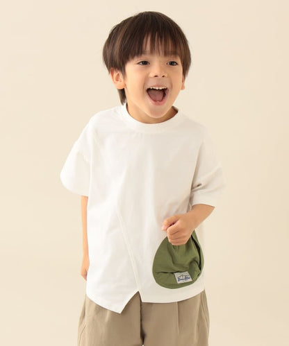 日本童裝 BE#AMS mini 吸水速乾 不規則上衣 90-150cm 男童款 夏季 TOPS