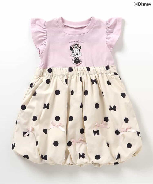 日本童裝 apres les cours × Disney 泡泡連身裙 80-140cm 女童款 春季 DRESSES