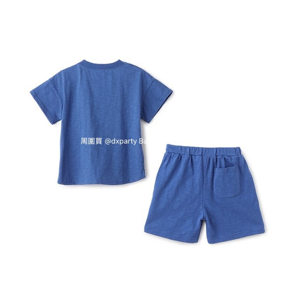 日本童裝 pe#main x MLB 兩件套裝 80-140cm 男童款 夏季 TOPS PANTS