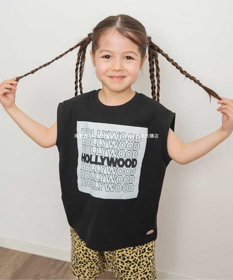 Japanese children's clothing BREEZE sleeveless printed top 80-140cm boys/girls summer TOPS 