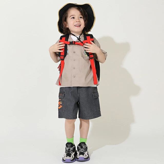 Japanese BDL x Disney Cars Zippered Sports Jacket 90-130cm Boys' Autumn OUTERWEAR 