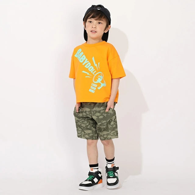 Japanese BDL x Disney parent-child print tops (80-150cm) for boys and girls (summer TOPS) 