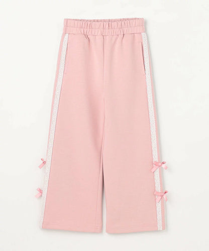 日本童裝 aF#a325 吸水速乾 蕾絲蝴蝶結運動褲 110-130cm 女童款 夏季 PANTS