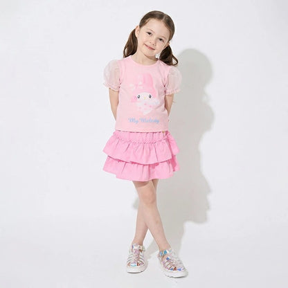 日本童裝 BDL x Sanrio 泡泡袖印花上衣 90-140cm 女童款 夏季 TOPS