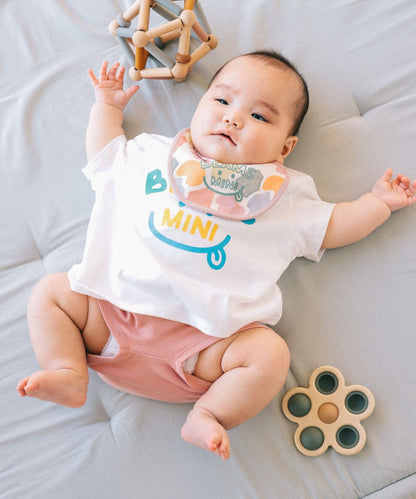 日本童裝 BE#AMS mini 微笑LOGO上衣 70-80cm 親子裝 男童款/女童款 初生嬰兒 夏季 TOPS