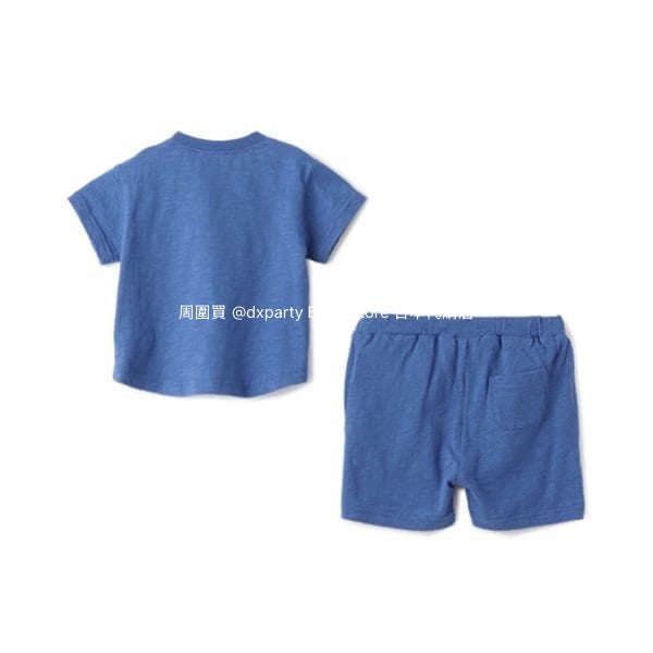 日本童裝 pe#main x MLB 兩件套裝 70-80cm 男童款/女童款 初生嬰兒 夏季 TOPS PANTS
