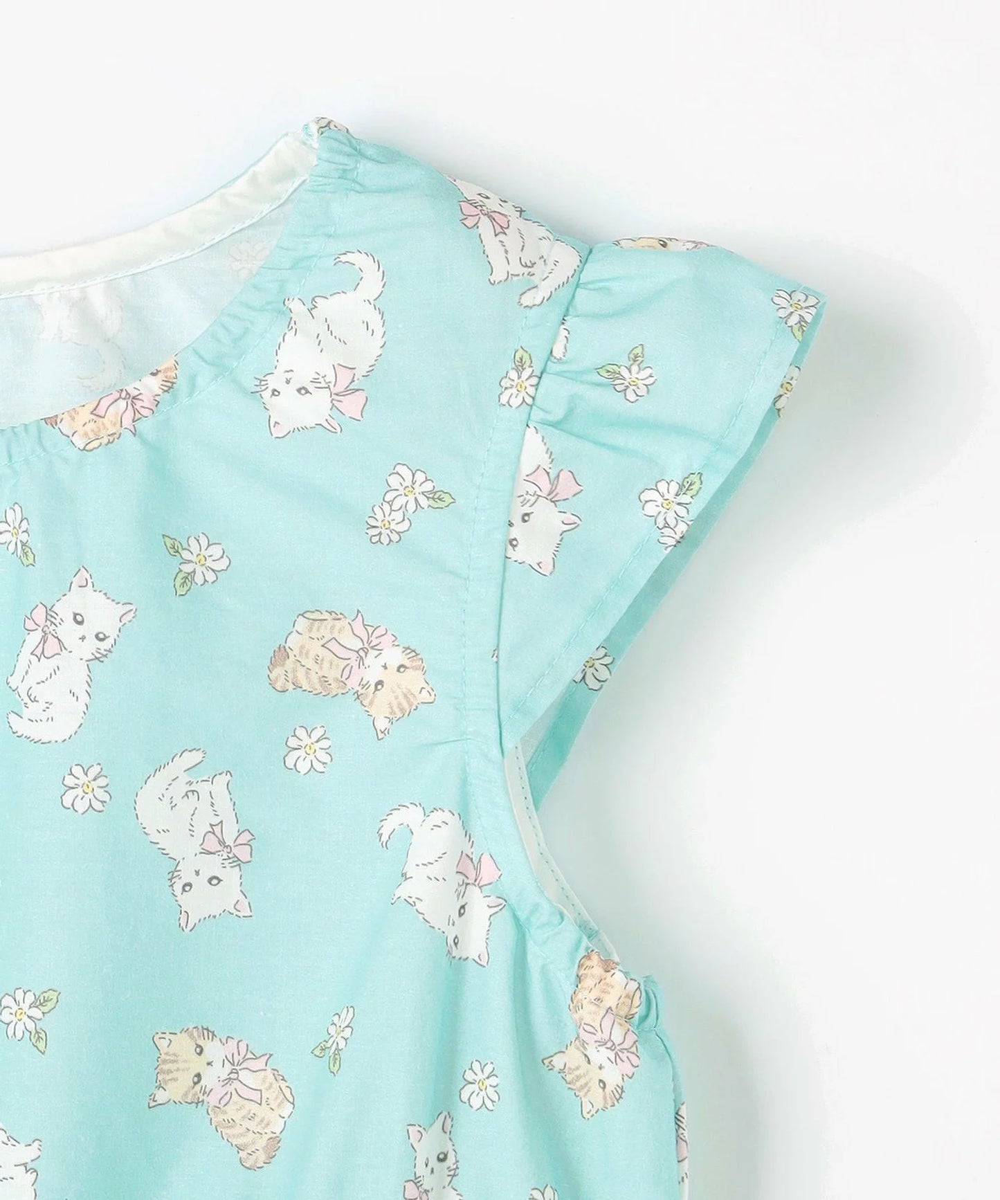 日本童裝 aF#a325 接觸冷感 全印花連身裙 90-140cm 女童款 夏季 DRESSES