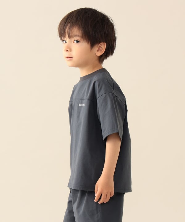 日本童裝 BE#AMS mini 防UV 水陸兩用 吸水速乾 logo字母上衣 90-130cm 男童款 TOPS 夏季 夏日玩水泳衣特輯
