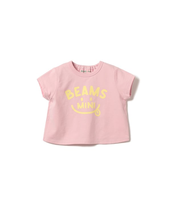 日本童裝 BE#AMS mini 微笑LOGO上衣 70-80cm 親子裝 男童款/女童款 初生嬰兒 夏季 TOPS