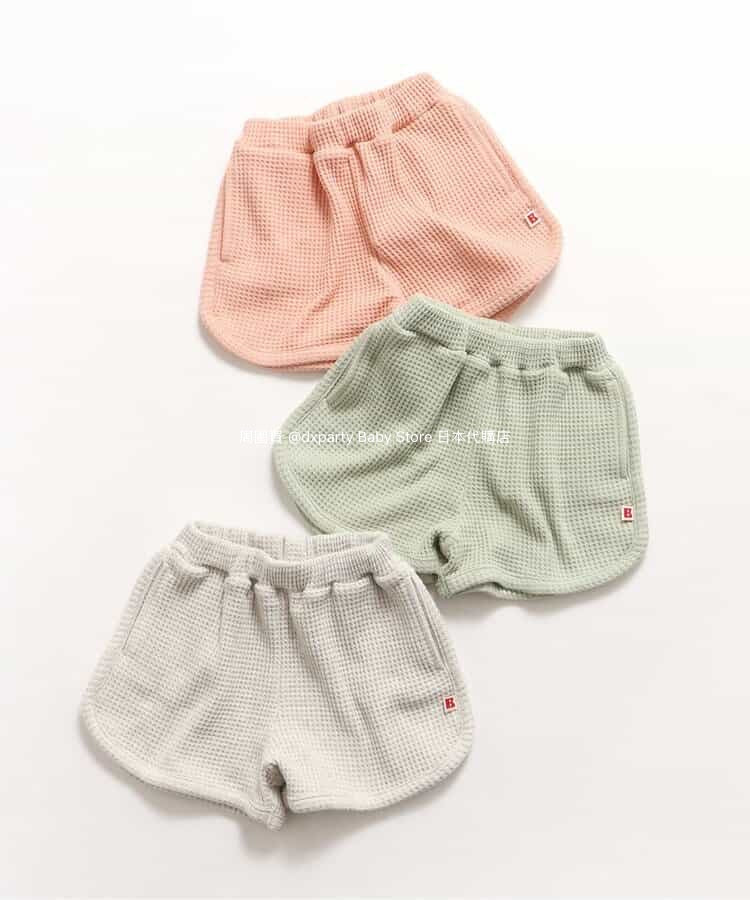 Japanese children's clothing BREEZE waffle shorts 80-140cm girls summer PANTS 