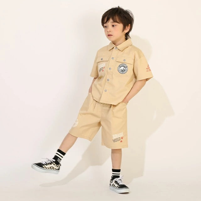 日本童裝 BDL x JURASSIC WORLD 新侏羅紀公園印花短褲 90-130cm 男童款 夏季 PANTS