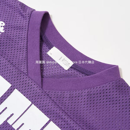 Japanese children's clothing b・R# V-neck mesh sports top 100-150cm boys/girls summer TOPS 