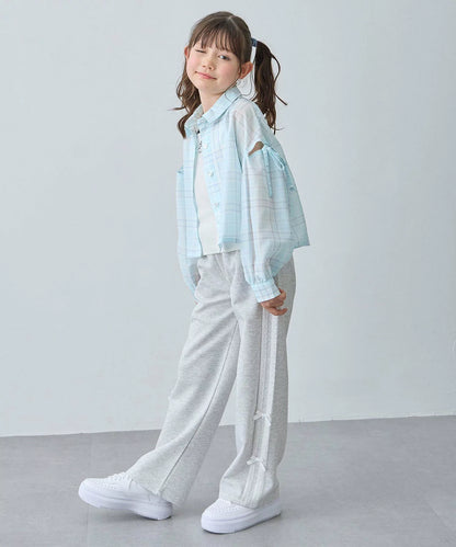 日本童裝 aF#a325 吸水速乾 蕾絲蝴蝶結運動褲 110-130cm 女童款 夏季 PANTS