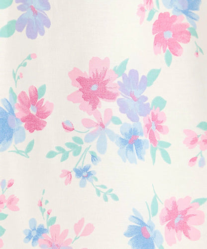 日本童裝 aF#a325 接觸冷感 全印花連身裙 90-140cm 女童款 夏季 DRESSES