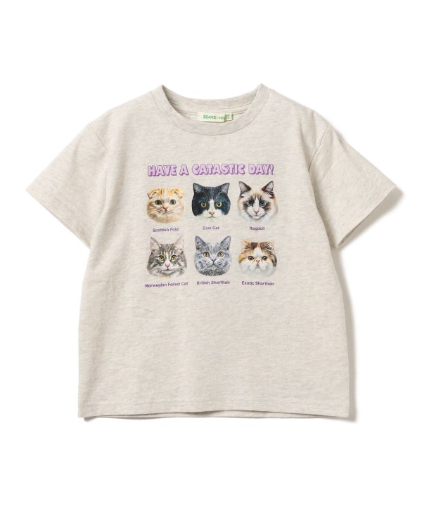 日本童裝 BE#AMS mini 狗狗猫咪印花上衣 90-140cm 男童款/女童款 夏季 TOPS