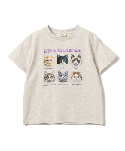 日本童裝 BE#AMS mini 狗狗猫咪印花上衣 90-140cm 男童款/女童款 夏季 TOPS