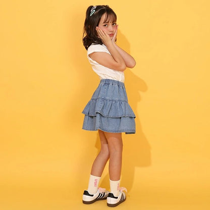 Japanese BDL x Disney parent-child print tops (80-150cm) for boys and girls (summer TOPS) 