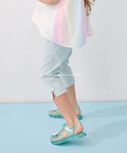 Japanese children's clothing aF#a325 contact cold stretch leggings 100-160cm girls summer PANTS 