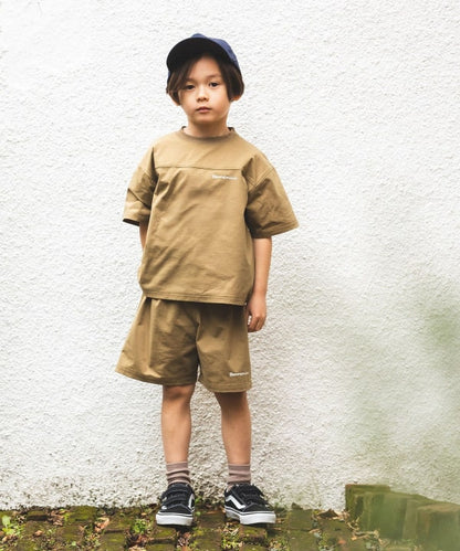 日本童裝 BE#AMS mini 防UV 水陸兩用 吸水速乾 logo字母上衣 90-130cm 男童款 TOPS 夏季 夏日玩水泳衣特輯