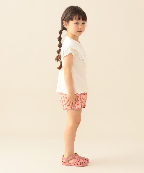 日本童裝 BE#AMS mini 水陸兩用 防水系列 碎花沙灘褲 90-140cm 女童款 PANTS 夏季 夏日玩水泳衣特輯