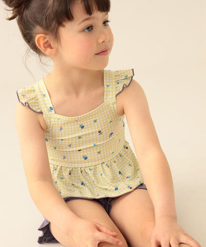 日本童裝 BE#AMS mini 泳衣兩件套裝 100-130cm 女童款 夏季 夏日玩水泳衣特輯