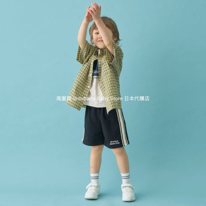 Japanese children's clothing b・R# casual shirt 100-150cm boys/girls spring and summer TOPS 