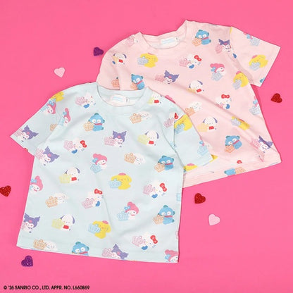 日本童裝 BDL x Sanrio 粉彩印花上衣 80-140cm 女童款 夏季 TOPS