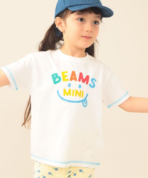 日本童裝 BE#AMS mini 微笑LOGO上衣 90-130cm 親子裝 男童款/女童款 夏季 TOPS