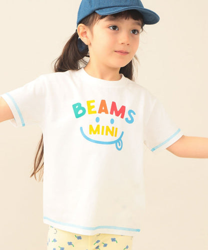 日本童裝 BE#AMS mini 微笑LOGO上衣 90-130cm 親子裝 男童款/女童款 夏季 TOPS