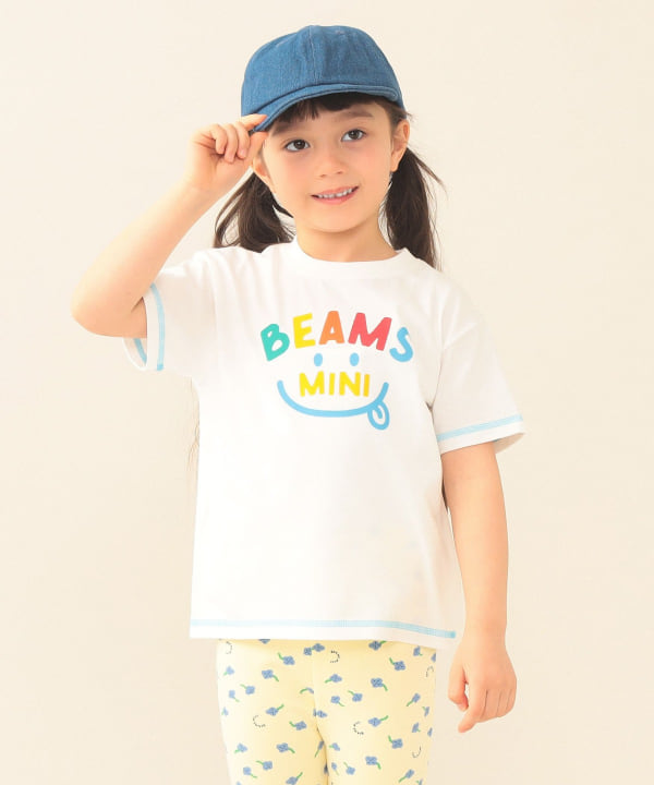 日本童裝 BE#AMS mini 微笑LOGO上衣 90-130cm 親子裝 男童款/女童款 夏季 TOPS