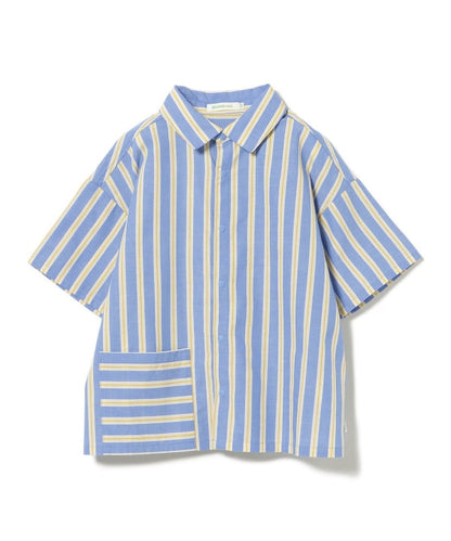 日本童裝 BE#AMS mini 條紋襯衫 90-140cm 男童款 夏季 TOPS