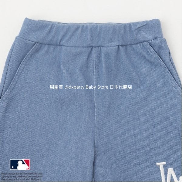 日本童裝 pe#main x MLB logo刺繡短褲 80-130cm 男童款 夏季 PANTS