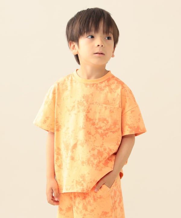 日本童裝 BE#AMS mini 扎染印花兩件套裝 90-150cm 男童款 夏季 TOPS PANTS