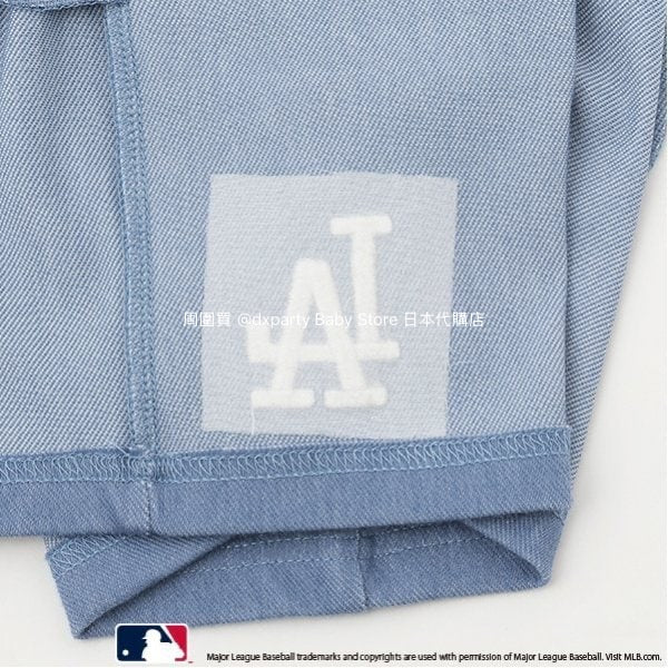 日本童裝 pe#main x MLB logo刺繡短褲 80-130cm 男童款 夏季 PANTS
