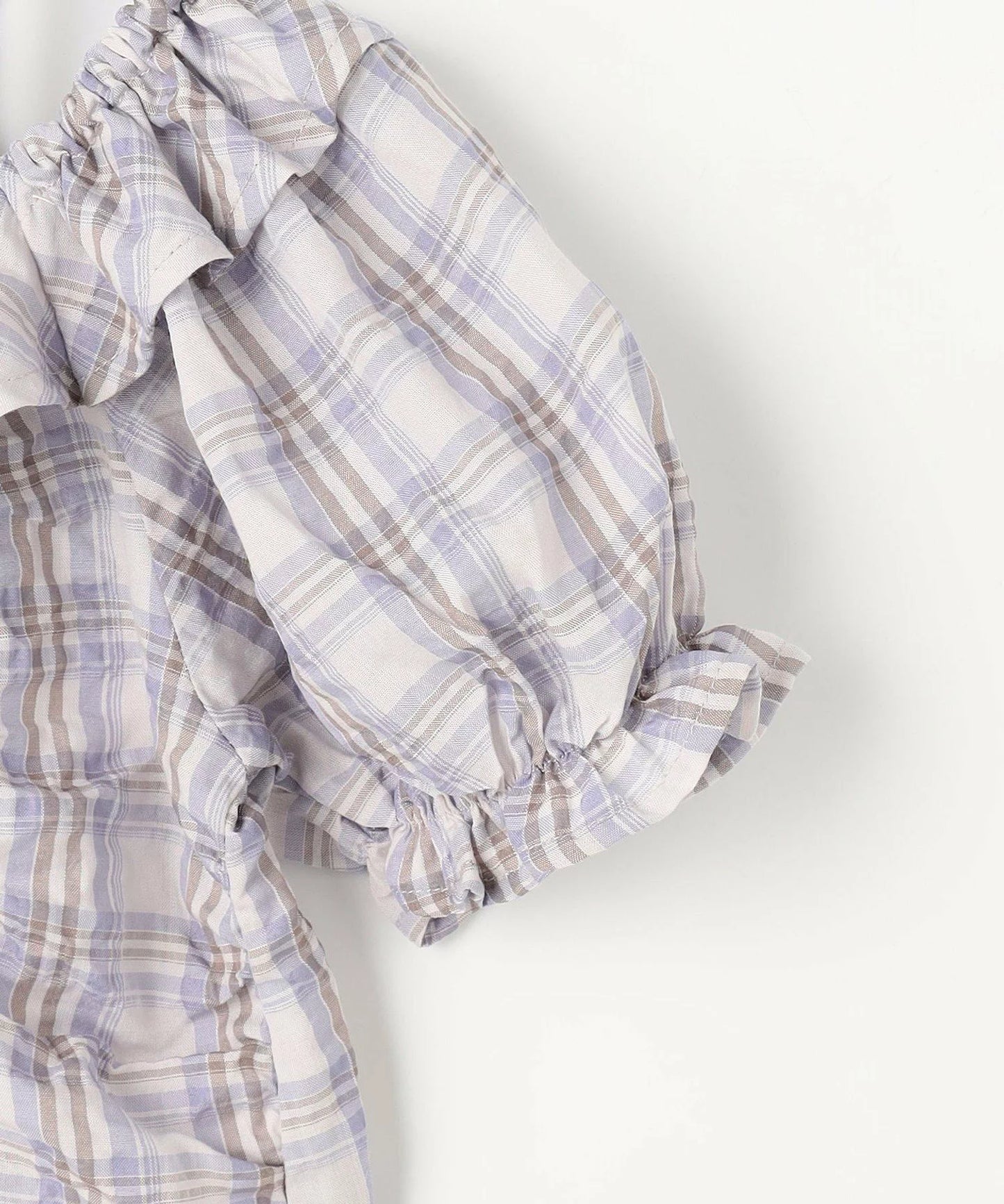 日本童裝 aF#a325 雙向格紋吊帶襯衫 110-160cm 女童款 夏季 TOPS