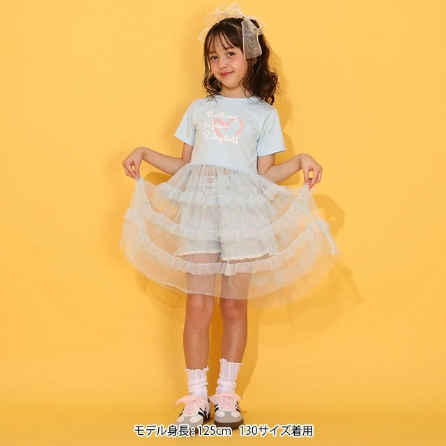 日本童裝 BDL 薄紗層疊連身裙 90-140cm 女童款 夏季 TOPS DRESSES