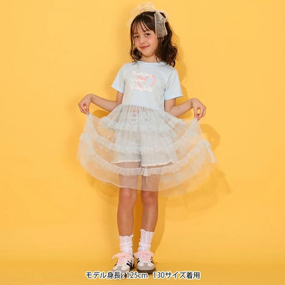日本童裝 BDL 薄紗層疊連身裙 90-140cm 女童款 夏季 TOPS DRESSES