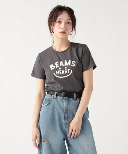 日本童裝 BE#AMS HEART 微笑LOGO上衣 M-L 親子裝 大人款 夏季 TOPS
