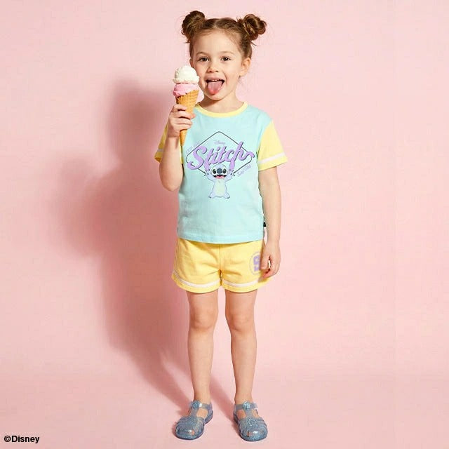 Japanese BDL x Disney parent-child print tops (80-150cm) for boys and girls (summer TOPS) 